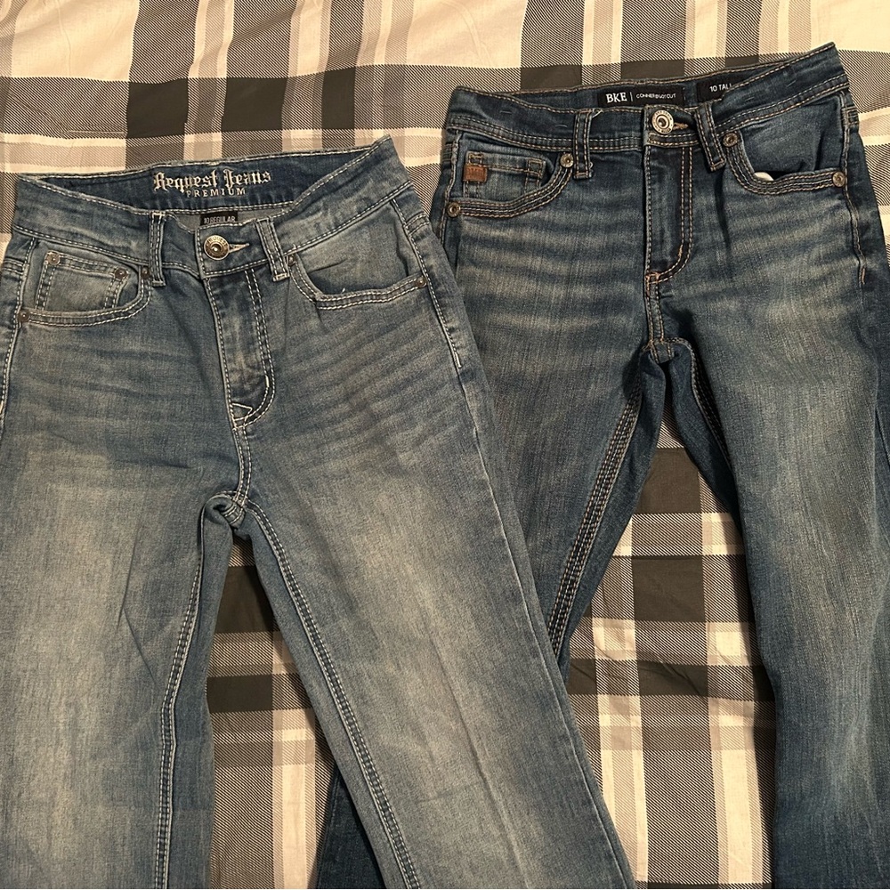 Request Jeans Premium Denim and BKE denim size 10